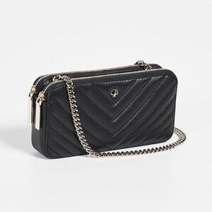 Kate Spade Black Amelia Double Zip Mini Crossbody Bag